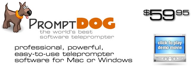 teleprompter software demo video