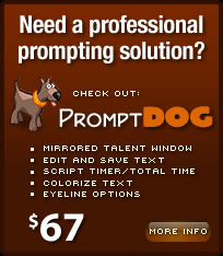 PromptDog teleprompter software