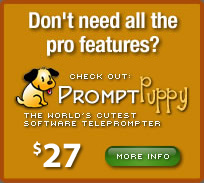 PromptPuppy teleprompter software
